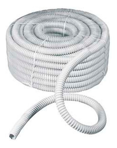 Caño Corrugado Flexibl Blanco 7/8 Ignífugo P Cable Electrico