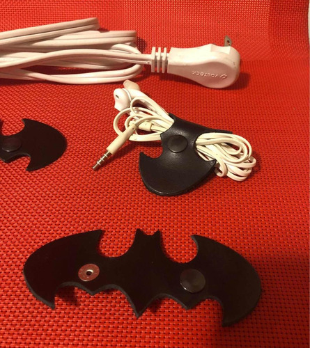 Murciélago Organizador De Cables 100% Piel