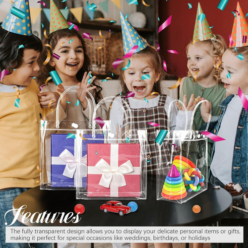 H35pcs Bolsas De Regalo De Pvc Transparente, Bolsas De