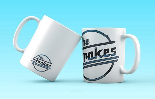 Taza Diseño The Strokes Banda Logo. Ceramica