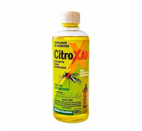 Citroxan Insecticida Contra Mosquitos Con Citronella 500cc