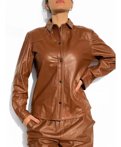 Camisas de cuero mujer sale