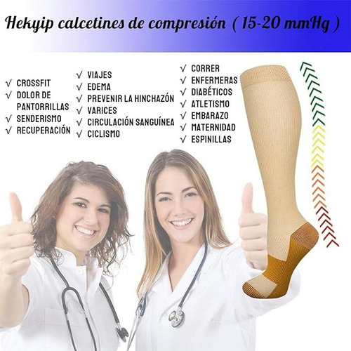Calcetines De Compresion Medias De Compresion Circul 4 Pares