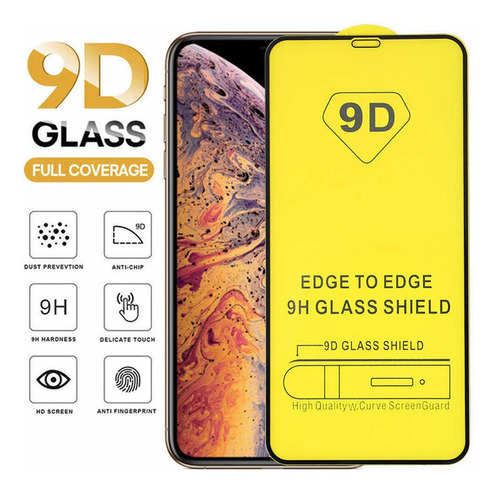 Vidrio Templado 9d Full Cover iPhone 12, 12pro 12 Pro Max