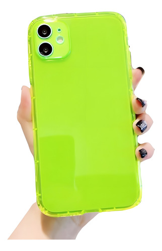 Funda Protector Para iPhone Candy Neon Resistente Airbag 3d