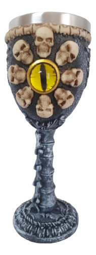 Taça Caneca Medieval Caveira Olho De Cobra 120ml E