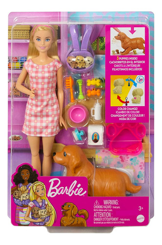 Barbie Sisters & Pets Cachorros Recién Nacidos