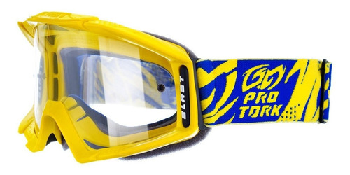 Óculos Motocross Trilha Enduro Unissex Blast Protork Cor da armação Amarelo Tamanho Único