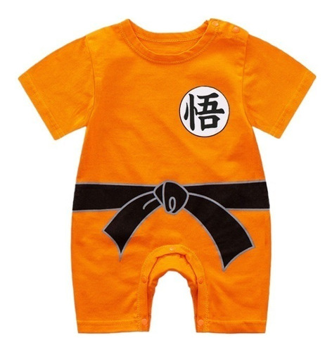 Mameluco Para Bebé Traje De Goku Niño 0-24 Meses