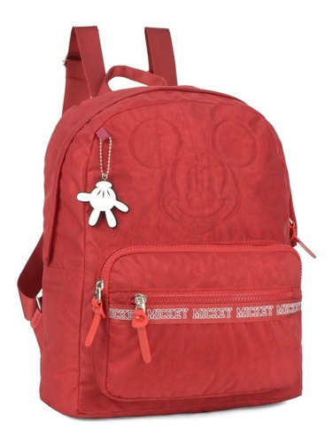 Mochila Escolar Juvenil Feminina Costas Crinkle Mickey Mouse