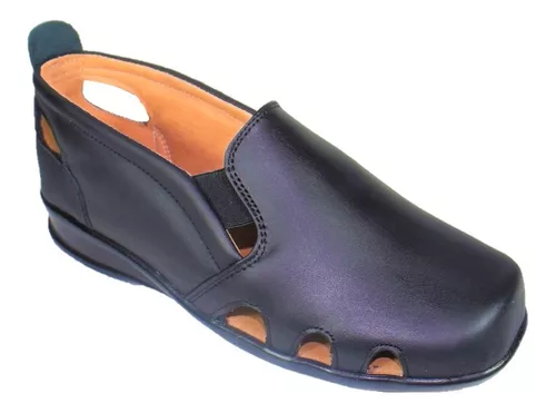 Zapato Suave Cómodo Horma Ancha Pie Diabético Dama Piel M511