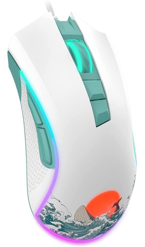 Mouse Ratón Ergonómico Para Videojuegos Xvx G705 Rgb Para Pc