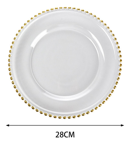 Plato De Cena De Cristal, Plato De Comida Occidental, Plato