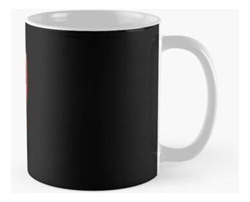 Taza Cabeza De Robot Rojo Abstracto Hombre Polígono Vectoriz