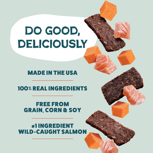 Jerky Bites Para Perros Con Salmón Real, Omega 3 Y 6
