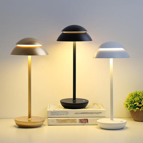 Elegante Lámpara De Mesa Led Con Forma De Hongo, Recargable,