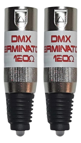 4 Terminador Dmx 120 Ohms Com Led Para Cabo Dmx Terminator