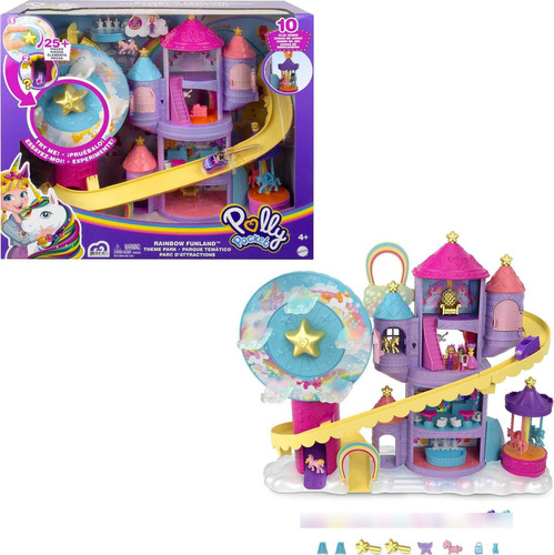 Polly Pocket Funland Mágico Parque Temático Con Muñecas Unic