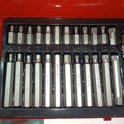 Juego De Dado 40 Piezas Y Puntas Torx T20 A T55 De Allen