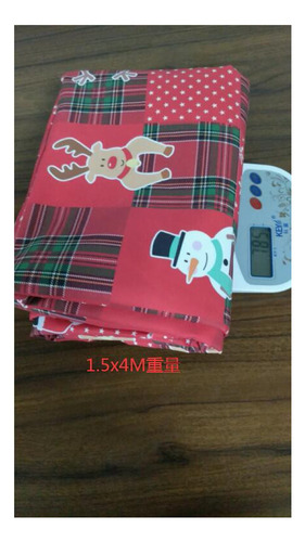 * Cubierta De Mesa Redonda De Navidad Limpiable De 60 .