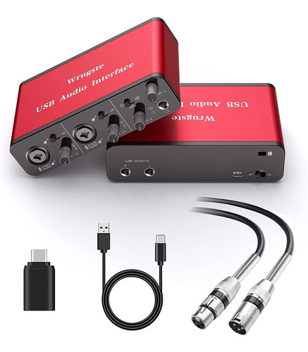 Interface De Audio Usb Para Grabacion Mic / Instrumentos