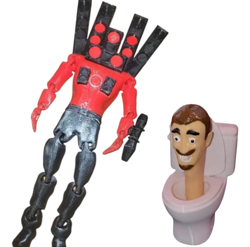 Titan Speakerman Pack X2 Skibidi Toilet Muñeco Articulado