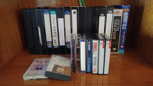 Lote Videos Vhs Y Casetes Audio . Usados.