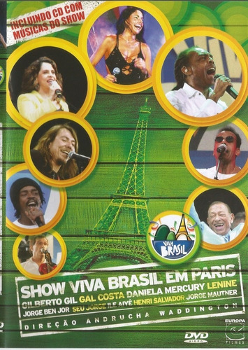 Dvd + Cd Originais - Show Viva Brasil Em Paris 