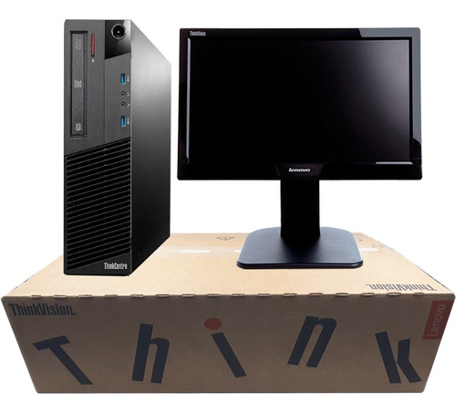 Kit Computador Monitor Teclado Lenovo I3 4160 480ssd Wifi
