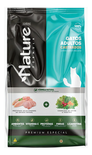 Ração Nature Formula Gato Castrado 10kg