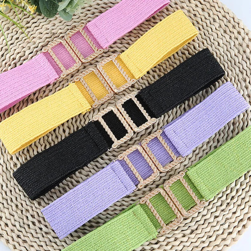 Moda Japonesa Cinturon Cinto Bohemio Vintage Sexy Yfb75 Negro Unitalla Hasta 75cm