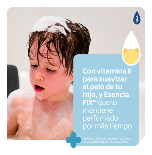 Shampoo Infantil Johnson's Fragancia Prolongada 400 Ml