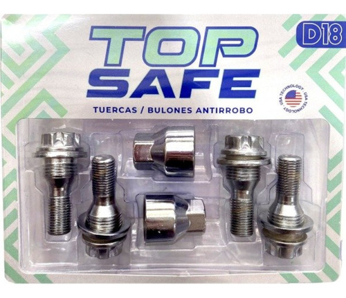 D18 Bulones Antirrobo Citroen/ Peugeot - Top Safe