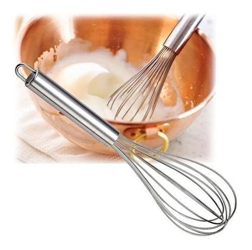 Batedor Manual De Claras Ovo Bolo Inox Fue Massa Cozinha