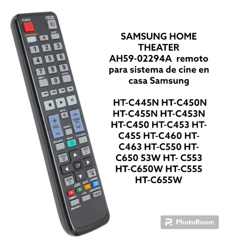 Control Remoto Para Home Theater Samsung
