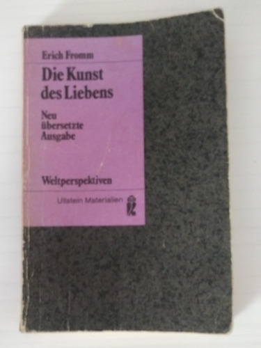 Libro Die Kunst Des Liebens - Erich Fromm (aleman) .-