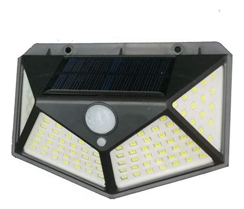 Luminária Solar 100 Leds C/ Sensor De Presença