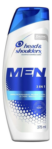 Shampoo Head & Shoulders Men 3 En 1 Caspa Control 375