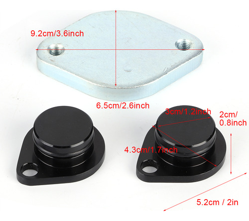 Codo De Admisión De Válvula Y Enfriador Egr Delete Kit Apto