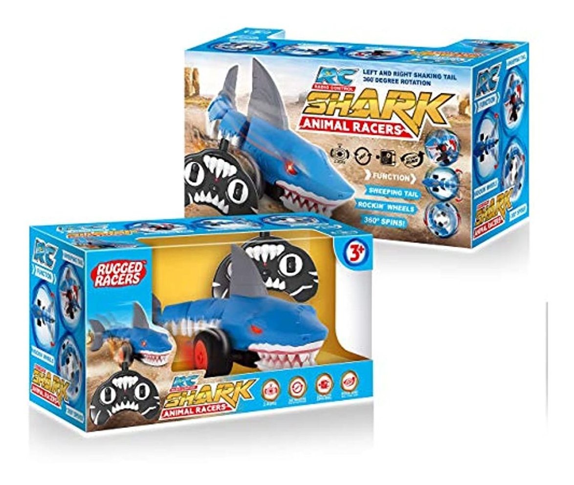 Carro De Juguetes A Control Remoto En Forma De Tiburón, Azul Envío gratis