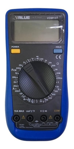 Imagen 3 de 6 de Tester Multimetro Capacimetro Termometro Value Vdm151
