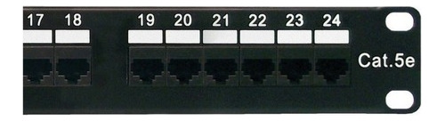 Patchera Patch Panel 24 Puertos Bocas Jack Cat 5e