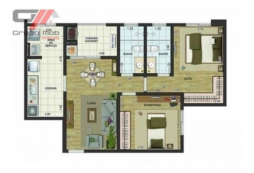 Apartamento Com 2 Dormitórios À Venda, 72 M² Por R$ 215.000,00 - Esplanada Independência - Taubaté/sp - Ap0029