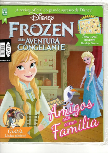 Revista Princesa Frozen Disney Uma Aventura Congelante  N° 9