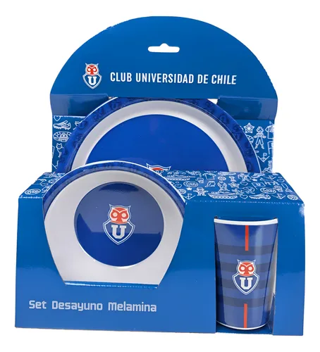 Set De Desayuno Universidad De Chile Vajilla De Melamina