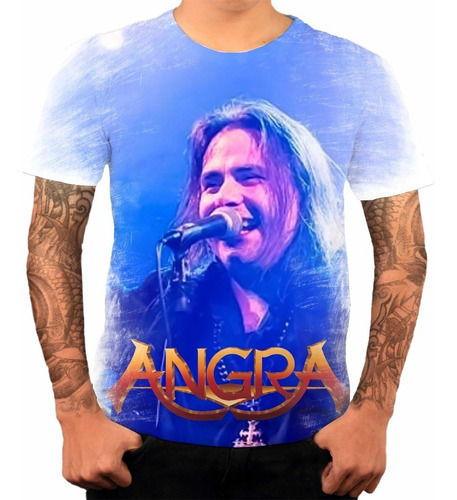 Camiseta Personaliz Banda Rock Angra Angels Cry Andre Matos 