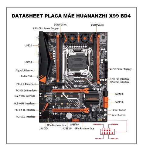 Servidor Xeon E5 2699v4 22 Núcleos 128gb Ecc 1tb Ssd Nvme