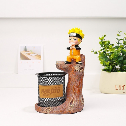 Imagen 2 de 6 de Figura Decorativa Portalápices De Resina - Naruto Shippuden