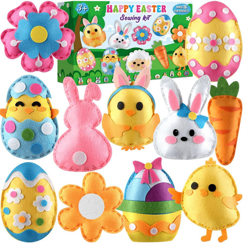 Zoiiwa 16 Juegos De Kit De Manualidades De Fieltro De Pascua