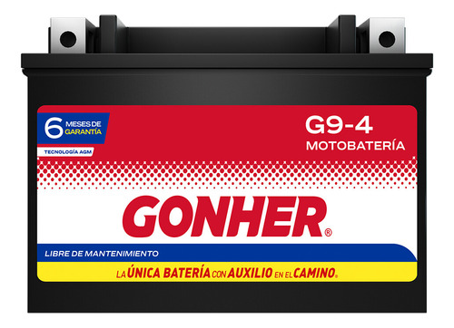 1- Batería Agm Gel Zx636 Ninja Zx-6r Abs 17/20 Gonher